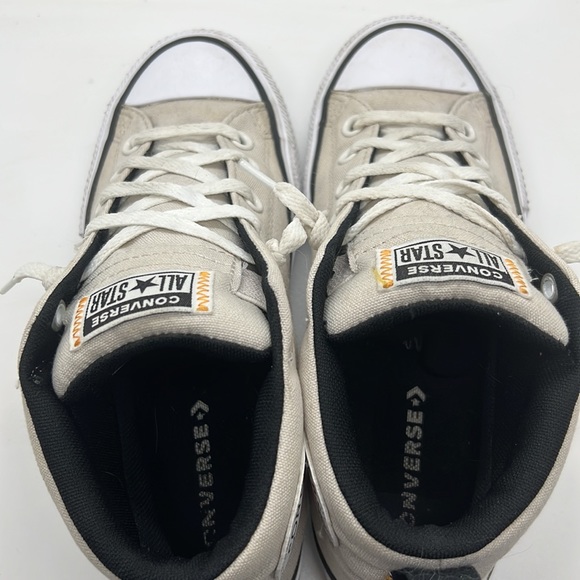 Converse Junior Girls canvas laced slip on mid tops. - Picture 6 of 10